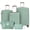 Green, variant on 5-Piece Luggage Set, 20/24/28 inch hardshell suitcases expandable duffel bag toiletry bag, Black