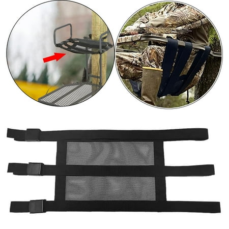 Tree Stand Seat Replacement Adjustable Buckle Straps Mesh Seat for Lock on Tree Stands Outdoor Equipment Climbing Tree Hiking