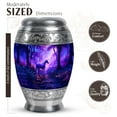 thumbnail image 2 of JAGASY Unicorn Small Memorial Cremation Urn for Girls, Blue Keepsake Urns for Human Ashes, Sunset Forest Trees Decorative Urns for Friends, Funeral Mini Urn for Boys, (3 Inch), 2 of 7