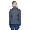thumbnail image 2 of UltraClub 8618W Ladies Cool & Dry Heathered Performance Quarter-Zip, 2 of 3