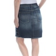 thumbnail image 4 of JESSICA SIMPSON $70 Womens New 1136 Blue Frayed Slitted Skirt 28 Waist B+B, 4 of 4