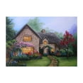 thumbnail image 1 of Bosque casa paisaje pintura de diamantes de imitación paisaje cristal punto de cruz decoración del hogar imagen de diamante Inevent JJ14138-01, 1 of 6