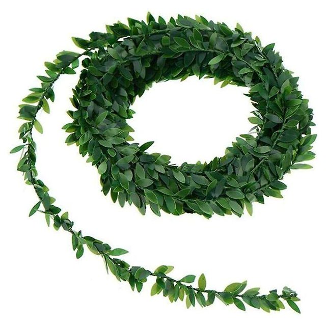 Guirnalda de hiedra artificial de 7,5 m de seda Versalles para decoración de pared de boda