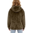 thumbnail image 4 of Sewkxo Cat Pouch Hoodie Pet Carrier Hoodies Women Oversized Kangaroo Pocket Lightweight Sweatshirts,BR L, 4 of 7
