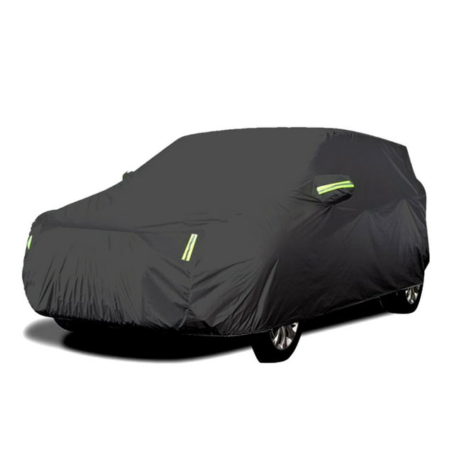 Car Cover Full Covers with Reflective Strip Sunscreen Protection Dustproof&Waterproof Cover Scratch-Resistant for 4X4/SUV Business Car