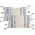 thumbnail image 1 of Lumbar Decorative Throw Pillow Covers for Couch Sofa Bedroom Living Room, 2 Pack Cotton Geometric Woven Tufted Cushion Cover, Boho Rectangle Pillow Ca, 1 of 1