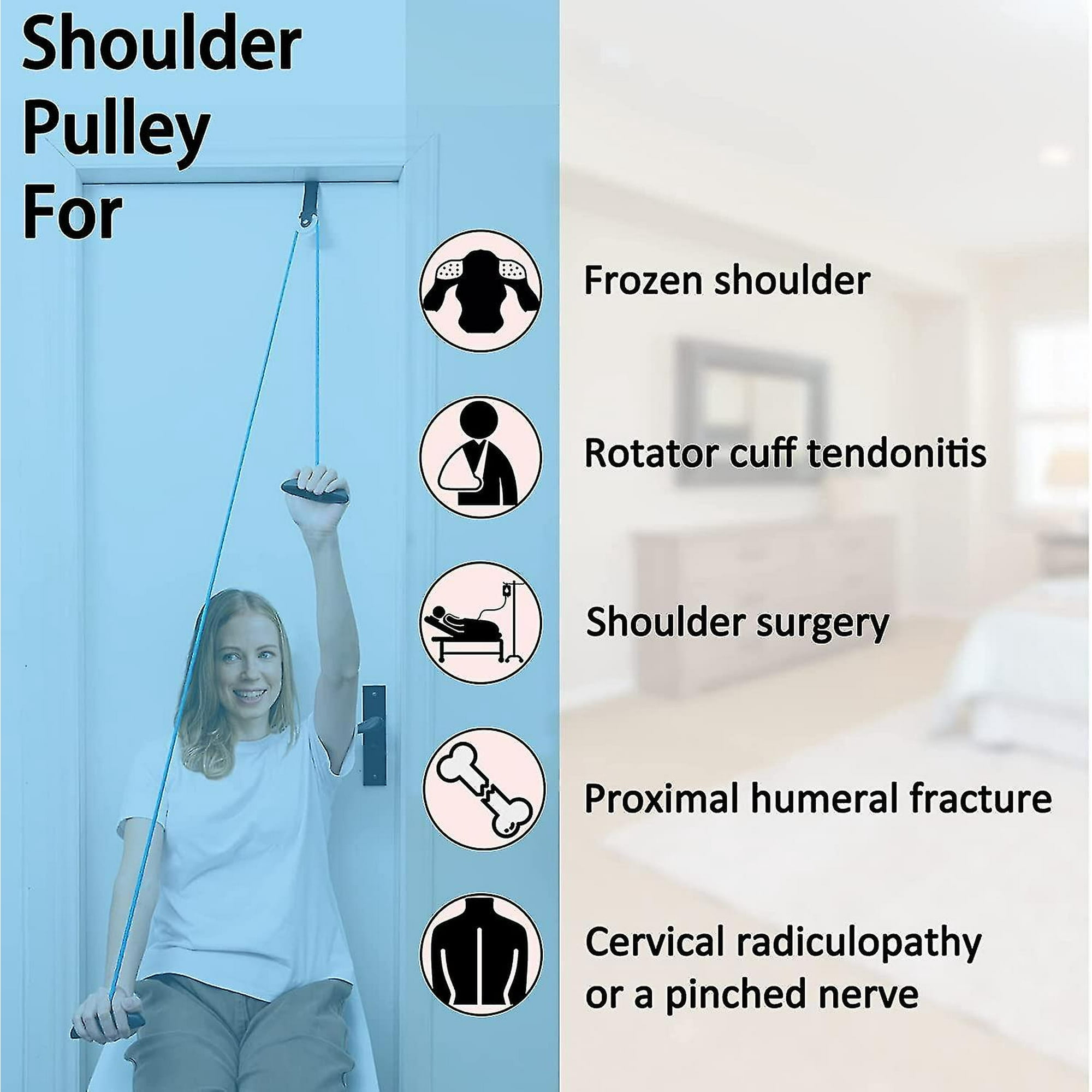 Shoulder Therapy Exercise Pulley System Slim Shoulder Pulley For Shoulder Physical Therapy Alleviate Shoulder Pain