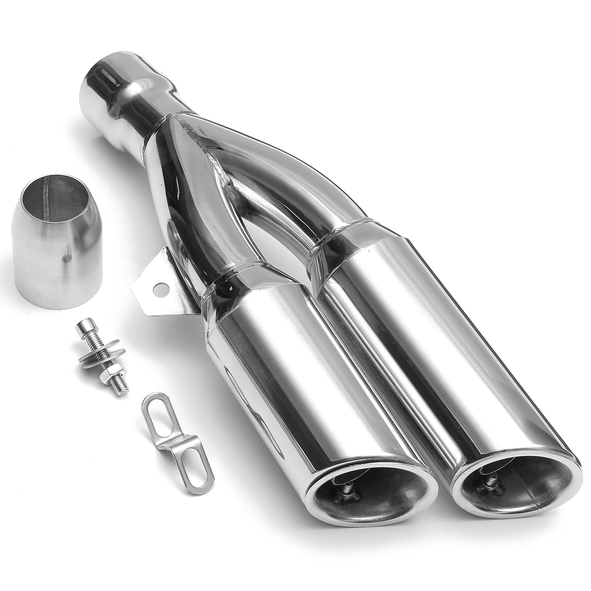 double exhaust muffler