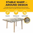 thumbnail image 4 of Spring Flowers Table Cloths for 5 Foot Rectangle Tables, Vintage Floral Leaves Birds Pastoral Botanical Patio Waterproof Elastic Fitted Tablecloths, Washable Rectangular Table Cover for Camping, 4 of 8