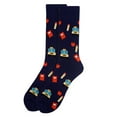 thumbnail image 2 of Urban-Peacock Men's Novelty Fun Crew Socks for Dress or Casual - School Time - Navy, 2 of 2