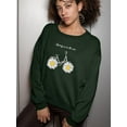 thumbnail image 2 of Daisy Bicycle Spring Air Sweatshirt Women -Image by Shutterstock, Female Medium, 2 of 4