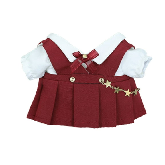 8’’ Plush Doll Clothes for 20CM Cotton Reborns Life Like Rag-Doll Outfit Suit Doll Clothing Korean Doll Accessory