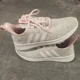 thumbnail image 2 of Ad-id-as Women's Pink and gray Sneakers with Knit Upper Size 5, 2 of 6