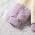 thumbnail image 5 of TAIAOJING Boys Girls Fuzzy Pants Set Outfits Toddler Girls Long Sleeve Patchwork Tops Shirt Sweatshirt Pants Outfits 3-4 Years, 5 of 8