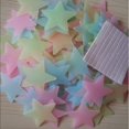 thumbnail image 2 of 100pcs 3D Stars Glow In The Dark Luminous Fluorescent Kid Bedroom Wall Stickers, 2 of 8