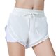 thumbnail image 2 of Unisex deportes al aire libre moda gimnasio ejercicio pantalones cortos de yoga transpirable (blanco XL), 2 of 8