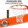 thumbnail image 3 of Red de baloncesto oficial de repuesto para la Euroliga. Red de baloncesto resistente para exteriores, apta para competiciones profesionales, soporta hasta 90 kg., 3 of 5