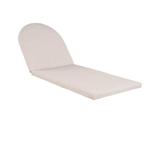 Lisonu Outdoor Chaise Lounge Cushion, 78.3x27 inch Water-Resistant Patio Cushion, 2.3" Thick High-Density Foam Lounger Pad for Pool & Backyard, Beige
