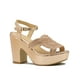 thumbnail image 4 of Zapatilla Para Mujer Plataforma Formal Brillos Oro Rosado rosa Wildcat, 4 of 6