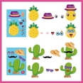 thumbnail image 3 of 48 hojas de 8 estilos Hawaii Make a face Stickers Crea tus propias pegatinas de piña y flamenco Pegatinas adhesivas de playa de verano para mezclar y combinar, 3 of 9