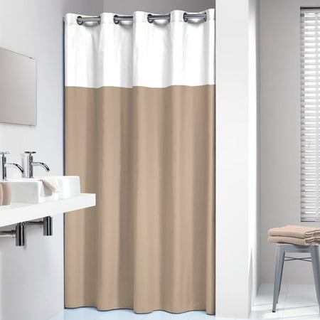 Sealskin Extra Long Hookless Shower Curtain 78 X 72 Inch Doppio Sealskin Extra Long Hookless Shower Curtain 78 X 72 Inch Doppio Beige Com