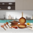 thumbnail image 2 of Batería De Cocina Antihaderente 7 Piezas Color Terracota, 2 of 9