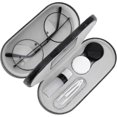 thumbnail image 1 of Double Eyeglass Case, 2 In 1 Double Sided Portable Glasses Case Contact Lens Case For Men Women, 1 of 5
