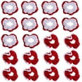 thumbnail image 1 of 20pcs Navidad Hair Scrunchies Cuerdas de pelo elásticas Soportes de cola de caballo de franela, 1 of 5