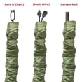 thumbnail image 4 of Royal Designs, Inc. Cord & Chain Cover 4 ft Silk Type Fabric, Chandelier Pendant Lighting Chain & Cable Management, Touch Fastener, Pear Green - 1 Pack, 4 of 4