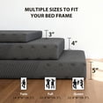 thumbnail image 4 of SogesHome Full Gel Memory Foam Mattress, 4" Sofa Bed Mattress, Removable Washable Cover, Non-slip Base, Supportive Seat Cushion, Grey, 4 of 10