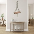 thumbnail image 3 of Macrame Wall Hanger With Wooden Shelf, 3 of 3