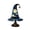 Full Moon, variant on WWC Halloween Witch Hat Lamp, Handcrafted Vintage Stained Glass Night Light with Ghost Accents, Glow-in-The-Dark Halloween Decor for Bedroom Party