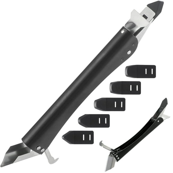 Ogetok Squeegee - Heavy-Duty Rubber Blade Cleaner, Multipurpose Window & Glass Scraper for Home & Auto - Durable Waterproof Design for Streak-Free Cleaning