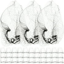 100pcs Hair Nets Invisible Elastic Mesh (Black)