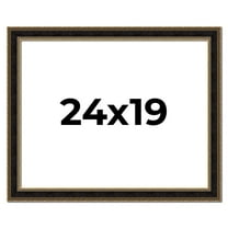 24x19 Frame Gold Antique Vintage Sold Wood Picture Frame | 1.75 Inch Moulding Width | Interior