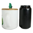 thumbnail image 5 of Pack Of 2 Let's Avocuddle Avocado Couple Ceramic Coffee Mug W/ Spoon And Lid Set, 5 of 5
