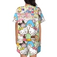 thumbnail image 5 of Sigee Sanrio M for Sleepwear Casual Pjs with Pockets Women's Pajamas Sets Shorts 2 Piece Short Sleeve Lounge Sets XX-Large, 5 of 7