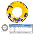 thumbnail image 3 of Flotador de anillo de natación engrosado con flotadores de piscina con mango para niños adultos (100 # amarillo), 3 of 6