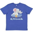 thumbnail image 3 of Inktastic My Titi Loves Me Cute Elephants Clouds Moon and Stars Youth T-Shirt, 3 of 5
