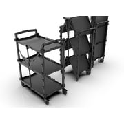 Hyper Tough Hyper Stack Foldable Collapsible Utility Cart, Black