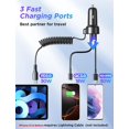 thumbnail image 4 of Cargador de coche FLYLEAD USB C de 60 W para iPhone 16 Pro con cable de 30 W, 4 of 8