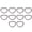 Pewter, variant on Yajisi 15mm 10PCS D Rings Adjusting Loop Alloy D-Ring Hardware Fasteners for Bag Clothes Belt Strap Webbing, 0.6 inch / 15 mm (Gold)