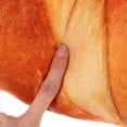 thumbnail image 3 of Almohadas de peluche de pan de imitación en 3D, con forma de pan tostado con mantequilla, cojín lumbar para la espalda, juguete de peluche para decoración del hogar, divertidos peluches de comida., 3 of 6