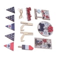 thumbnail image 3 of Independence Day Wooden Decoration, Good In Shape Tray Wooden Ornament  For Gift Making Type 1, 3 of 8