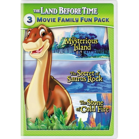 Land Before Time 3-Movie: (5-7) Mysterious Island, Secret Of Saurus Rock, Stone Of Cold Fire (DVD,TF,FF)