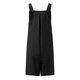 thumbnail image 5 of ICHUANYI Clearance Fashion Women Casual Sold Color Shoulder Button Suspender Jumpsuits Wide Pocket Leg Pant(Black, XL) ICHUANYI WER2023081000691, 5 of 5