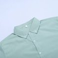 thumbnail image 4 of Camisas De Vestir Para Hombre Camisa casual de negocios para hombres Camisa a con solapa holgada regular Camisas de manga larga para hombres (Green, XXL), 4 of 5