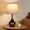 F. White Shade & Pearl-black Base, variant on 16.1" Touch Table Lamps for Nightstand, 3-Way Dimmable Small Bedroom Lamps for Night Stands, Black Bedside Lamps for Living Room, Kids Room, End Table