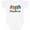 AA-White, variant on Inktastic Merry Christmas Rainbow Holiday Lights Boys or Girls Baby Bodysuit