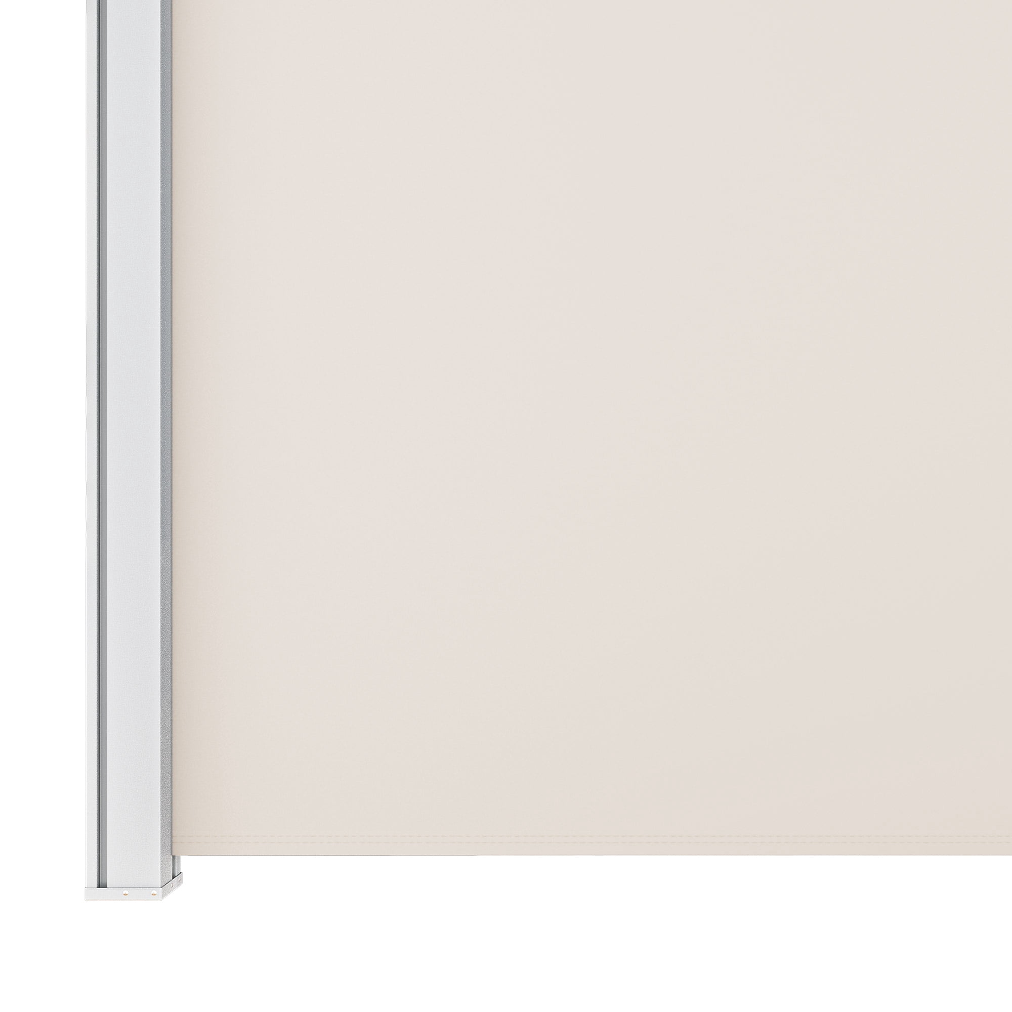 Uforic 118''X 78'' Side Screen Retractable Privacy UV-Resistant Waterproof  for Garden, Deck, Beige